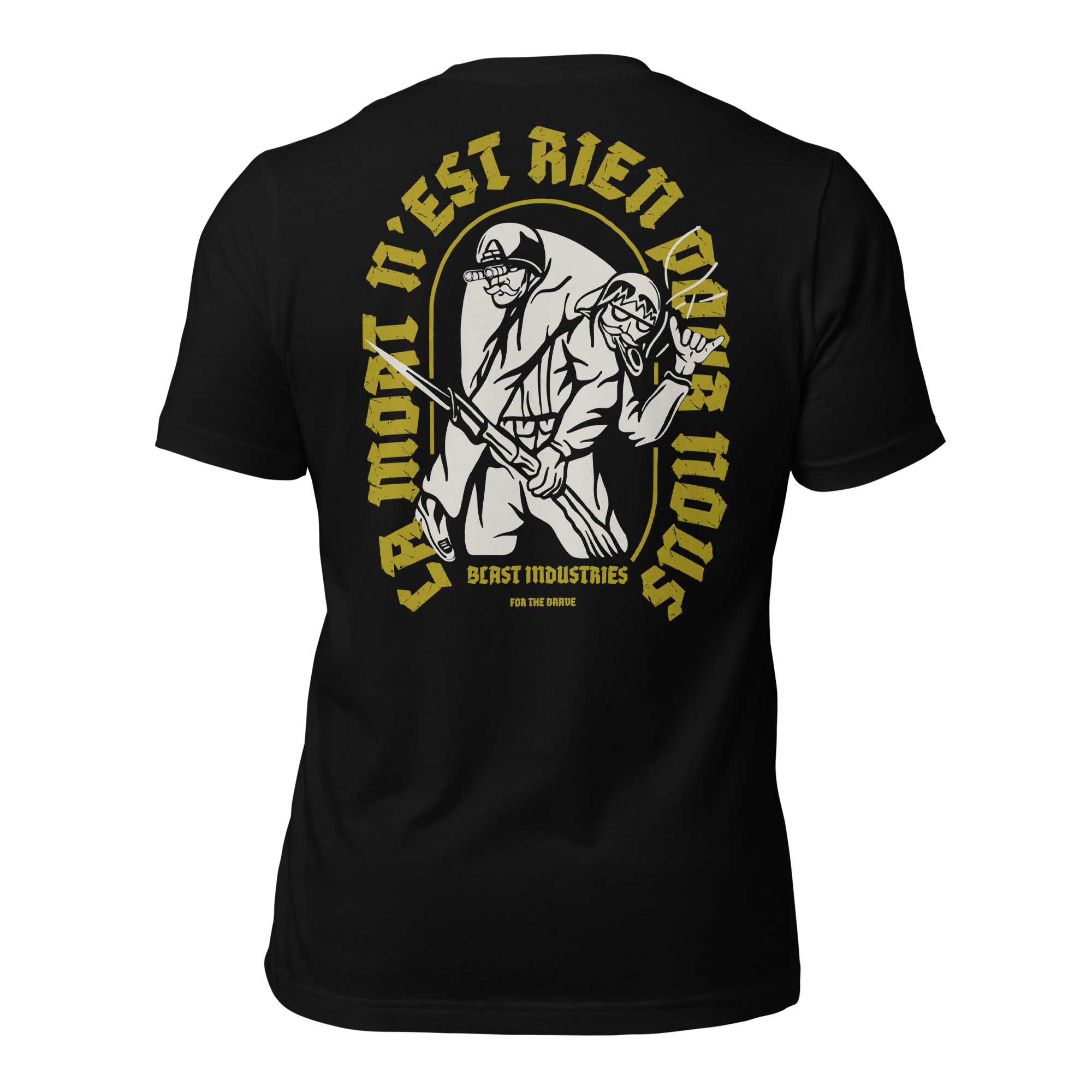 "La mort n'est rien pour nous" Black Unisex Tee